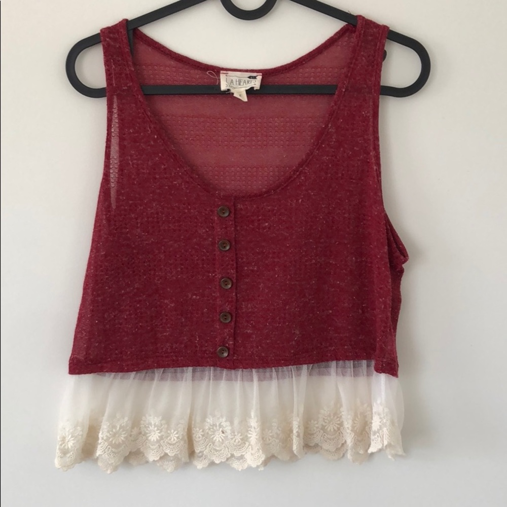 red tank top